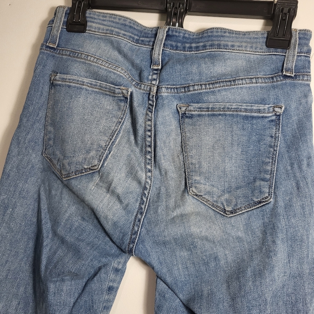 Flying Monkey Platinum blue rough hem jean women's 27  #2286 - Picture 8 of 8